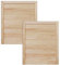 ben+camilla.com Lamellentür Holztür Natur 717 x 594 x 21 mm mit geschlossenen Lamellen für Regale, Schränke, Möbel | Kiefer Holz unbehandelt | Doppel-Paket 2-er Pack