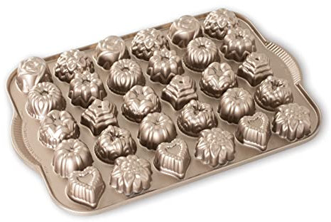 Nordic Ware Toffee Tee-Kuchen, Aluminiumguss, Fassungsvermögen: 2,5 Tassen, Toffee