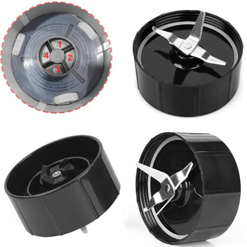 3 Piezas Cuchillas de Repuesto para Magic Bullet Batidora Blender MB1001, Cuchillas Extractora, Pieza de repuesto para Licuadora Exprimidor Magic Bullet 250W