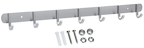 Intirilife Porte-Manteau en Acier Inoxydable Modell D - 7 Crochet - Porte-Manteau Mural avec Crochet Mural en 5 modèles différents