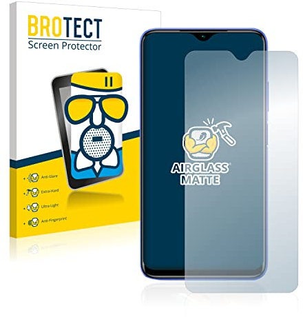 BROTECT Protector Pantalla Mate Cristal para Xiaomi Redmi 9T Protección Anti-Reflejos