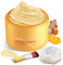 ZealSea Vitamin C Tonmaske für Dunkle Flecken - Kurkuma Tonmaske mit Bio Aloe Vera 120g - Gesichtsmaske Hautpflege, Tiefe Reinigungsgesichtsmaske Poren Verkleinern, Maske für Gesicht und Körper