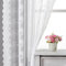 Kotile Weiße Spitzenvorhänge, 150 cm Länge, Premium-Zweige, florale Spitze, durchsichtige Vorhänge für Schlafzimmer, Privatsphäre, Vintage-Vorhänge für Fenster, 2 Paneele, weiß