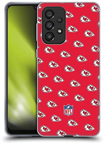 Head Case Designs Offizielle NFL Muster Kansas City Chiefs Artwork Soft Gel Handyhülle Hülle kompatibel mit Galaxy A33 5G (2022)