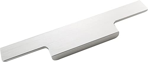 OBF AL 1802 0180 Edelstahl Effekt Grimme Griffleiste Akina Schubladengriff 180mm Möbelgriff Aluminium, Länge 180 mm