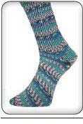 Pro Lana 100g Pro Socks Alicante 3 - Farbe: 221 - Türkistöne - Ein 4-fädiger Cotton Stretch für angenehmes Tragen an den Füßen.