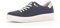 Gabor Damen Low-Top Sneaker, Frauen Halbschuhe,Wechselfußbett,Best Fitting,schnürer,keil Sneaker,Wedge Sneaker,Blue/Neve (beige),40 EU / 6.5 UK