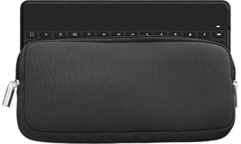 kwmobile Tastatur-Hülle kompatibel mit Logitech Keys-to-GO - Neopren Schutzhülle Case Tasche für Tastatur - Neoprentasche für Keyboard - Grau