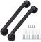 supregear Badezimmer Haltegriff, 2-Pack 40 cm Rutschfester Badezimmer Sicherheitsgriff aus 201 Edelstahl in Ölgeriebener Schwarzer Ausführung Handlauf, Wandmontiert mit Verdeckten Schrauben