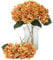 Kisflower Künstliche Hortensien aus Seide, realistische Hortensien, Blumenstrauß für Hochzeit, Party, Büro, Heimdekoration, 6 Stück, gebranntes Orange