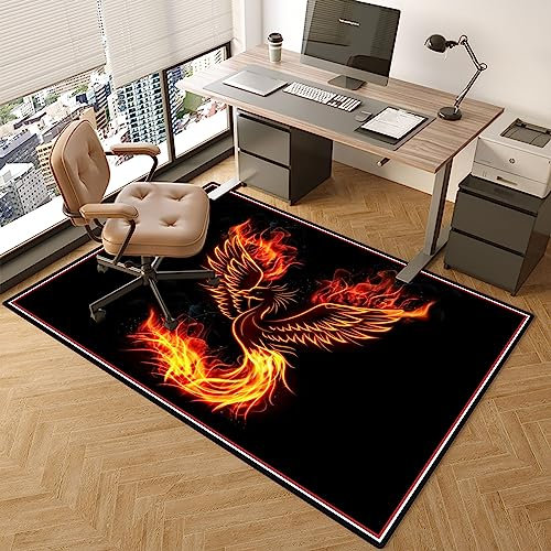 Bürostuhl Unterlage Bodenschutzmatte 140 x 180 cm Gaming Teppich Stuhlunterlage rutschfest Kratzfest Bodenschutzmatte Teppich Gaming Stuhl Unterlage Schreibtisch Gaming Stuhlmatten Teppichböden