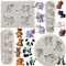 MYPRACS Juego de 4 moldes de silicona para fondant con diseño de oso elefante, panda y gato, para chocolate, caramelo, resina, pasta de goma, pasta de azúcar, decoración de tartas