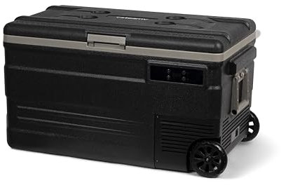 Steamy-E Single Zone 75 Roller, Elektrische Kompressor Kühlbox mit Rollen, 74 Liter, 12V/ 230V, zum Kühlen und Gefrieren, Für Camping