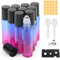 DKBT Roll on Flasche Leer 10ml 10 Stück Farbverlauf Roll on ätherische öle Roll on Glasflaschen für ätherisches öl mit Trichter/Öffner/Pipette für ätherische Öle, Parfums, Kosmetika, Massagen