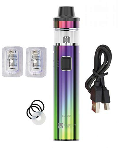 VAPTIO Solo 2 Kit Elektronische Zigarette 3000mAh Eingebauter Akku 50W Netzwerkspule für 4,0ml All-in-One-Tank,No E Liquid No Nicotine