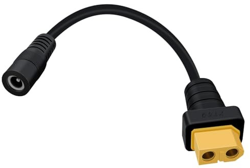 HuaLiSiJi XT60 auf DC5521 Adapter XT60 Adapterkabel Stecker auf DC 5,5 x 2,1 mm XT60 Ladekabel XT60 Stecker auf Buchse DC 30cm (DC Buchse)