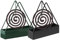 Lot de 2 Support Triangulaire pour Bobine de Moustiques, Porte Encens Spirale Anti Moustique en Fer, Porte Spirale Anti Moustique pour Maison, Adapté à Une Utilisation Intérieure et Extérieure