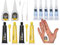 7x Superglue with Point Nozzle and 4x Epoxy Resin Glue with Anticlog Cap, Strong Glue All Purpose, Clear Glue for Plastic, Glass, Instant Super Glue for Wood, Ceramic