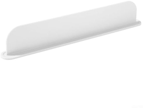 Besttoolifes Paraschizzi per lavello da cucina, 49 cm, extra lungo, in silicone, paraspruzzi, paraspruzzi, riutilizzabile, per rubinetti, lavare i piatti, lavello da cucina (bianco)