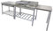 FIXKRAFT Outdoor-Küche Edelstahl Grilltisch – Robuster Arbeitstisch für Garten & Camping, Wetterfest & Rostfrei, Leicht zu Reinigen, Vielseitig Einsetzbar, Perfekt für BBQ & Outdoor-Events