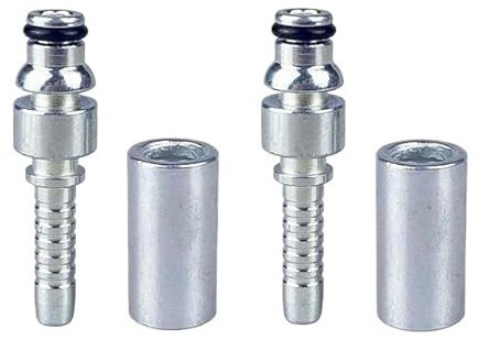 2PC High Pressure Washer Hose Fitting Connector Pipe Tip Repair Connector Adaptor for Karcher K Hose Plug Fitting with Sleeve(2 pcs C)