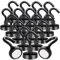 Aenienoe 20 Pack Magnetic Hooks Heavy Duty 22lb Strong Magnet with Hook Neodymium Magnet Hooks for Cruise Cabins Kitchen Fridge Van Classroom Office Camping Accessories 16mm Black