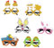 Abaodam 6pcs Ostergläser-set Winter-partybrille Osterei-brille Schauspiel Fiesta in Herzform Weinglas Schmücken Silvester Dekorationen Schwimmbad Osterbrille Getränke Plastik