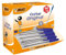 BIC Cristal - Bolígrafos originales de punta media de 1,0 mm, barril de plástico, tinta azul, secado rápido, suave, juego de bolígrafos de escritura suave para escuela, oficina, hogar, notas, listas