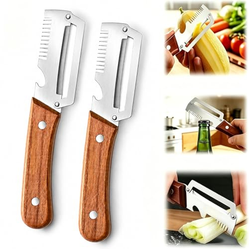 2 Pack Multifunctional Vegetable Peeler 3 in 1 Kitchen Vegetable Peeler