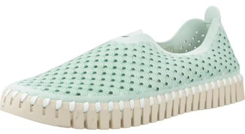 Ilse Jacobsen HORNBÆK | Flache Damen-Schuhe | Slip-On Sneaker mit Recyceltem Mikrofaser-Material und Rutschfester Natur-Gummisohle | Tulip3275 | Leicht Atmungsaktiv Umweltfreundlich