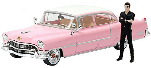 Modell DieCast CADILLAC FLEETWOOD Serie 60 mit Figuren von ELVIS PRESLEY - Maßstab 1/43 ORIGINAL Greenlight