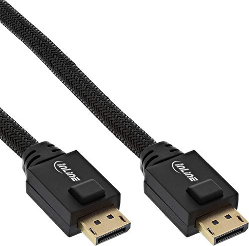 InLine 17125A DisplayPort Aktiv-Kabel, 4K2K, schwarz, vergoldete Kontakte, 25m