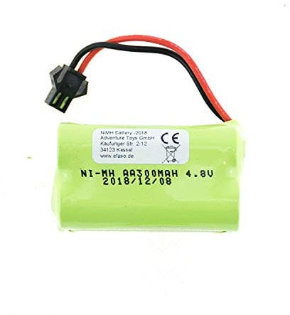 efaso Akku 4,8V 300 mAh NI-Mh mit HBX Stecker kompatibel mit Double Eagle RC Bus E635-003 E626-003, Double Eagle Traktor E351-003