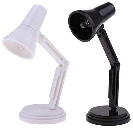 Perfeclan 2 1/6 Puppenstube Beleuchtung Tischlampe Schreibtischlampe Mit EIN/Aus-