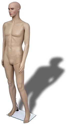 Tidyard Schaufensterfigur Schaufensterpuppe Mannequin Figur, Männlich, aus PE 187 cm