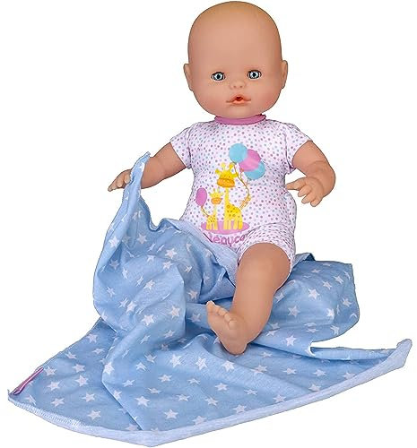 NENUCO - Neugeborenes Spielzeugpuppe | Mit Babylaute, 35 cm, Inklusive Babydecke - Für Kinder über 1 Jahr - Schlafende Augen, Bauchdruckgeräusche