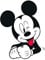 Komar Disney Wandbild | Mickey Mouse Funny | Kinderzimmer, Babyzimmer, Dekoration, Kunstdruck | Größe 40x50cm (Breite x Höhe) | ohne Rahmen | WB036-40x50, Schwarz, Weiß