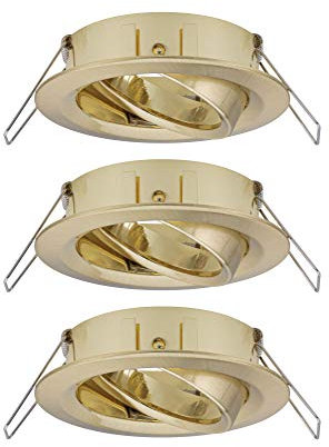 Paulmann 92489 Einbauleuchte Choose Spot Schwenkbar Max. 3x10W Deckeneinbaustrahler Messing Gebürstet Einbaulampe Ohne Leuchtmittel Alu