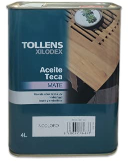 Tollens Aceite Teca Incoloro 4 Lt