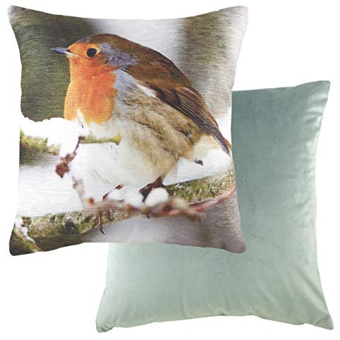 Evans Lichfield Kissenbezug, Motiv: Rotkehlchen, Mehrfarbig, 43 x 43 cm