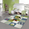 Teppich-Traum Kinderteppich Spielteppich Kinderzimmerteppich Pirat in türkis grün Creme Größe 160x230 cm
