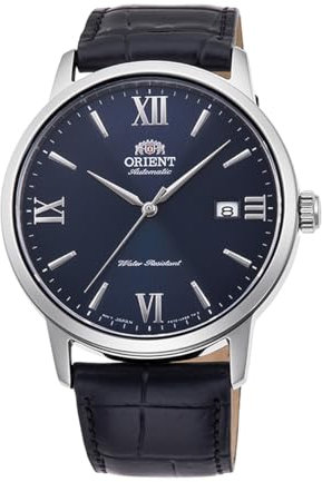 Orient Herren Analog Automatik Uhr mit Leder Armband RA-AC0F11L10B