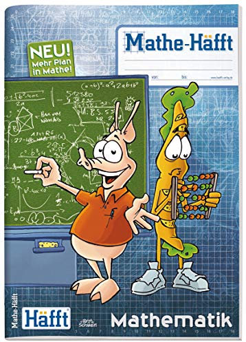 Mathe-Häfft Premium A4 Schulheft speziell für den Mathematik-Unterricht mit karierten Seiten, Orientierungshilfen und Koordinatensystem - nachhaltig & klimafreundlich