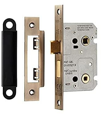 Carlisle Brass BAE5025 EASI-T Bathroom Lock Residential, Antique Brass, 64 mm