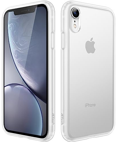 JETech Matte Case for iPhone XR 6.1-Inch, Shockproof Military Grade Drop Protection, Frosted Translucent Back Phone Cover, Anti-Fingerprint (Frosted Clear)
