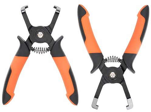 PLATATO 2 st urkoppling tång set EVAP och bränsleledningsurkoppling verktygssats innehåller 40 grader och 85 graders universal elektrisk kontakt tång 18 cm