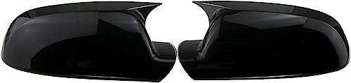 NOVSKI Rückspiegel Spiegelkappen für Audi A3 8P A4 A5 B8 B8.5 Q3 A6 C6 4F S6,Shell Borte Spiegelabdeckungen Ersatz Seitenspiegel Abdeckkappen AutoStylingZubehör.,D-Glossy Black-B8.5