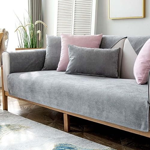 MTHGH Sofabezug Anti Rutsch Vintage Design Sofaschutz Sofaschoner,Hund Katze Überwurf Hundedecke Ecksofa Sofa Schutzdecke Schonbezug Sofa Abdeckung Sofaüberwurf Couchhusse (Gray B, 70x70cm)