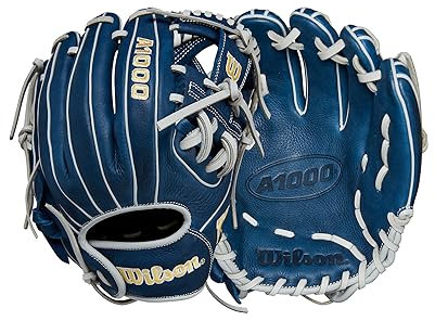 WILSON Unisex-Erwachsene A1000 1, Marineblau/Silber/Gelb, 11.5