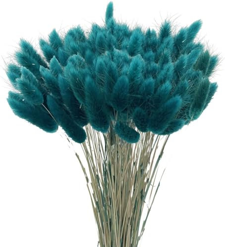 120Pcs Getrocknetes Pampasgras, Natürlicher Blumenstrauß, Bodenvase Deko, Künstlich Groß Trockenblumen